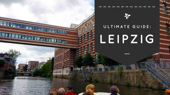 This is on a boats tour in Leipzig.